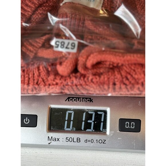 Sundance Women Pretty In Pointelle Dress Size MP Orange Crocheted Boho Festival - Picture 11 of 11